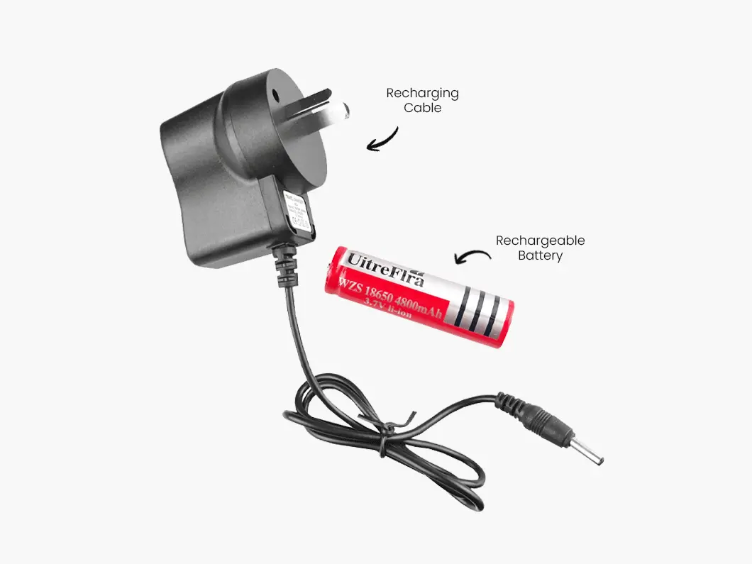 Aluminum LED Flashlight with 3 Lighting Modes - View 6