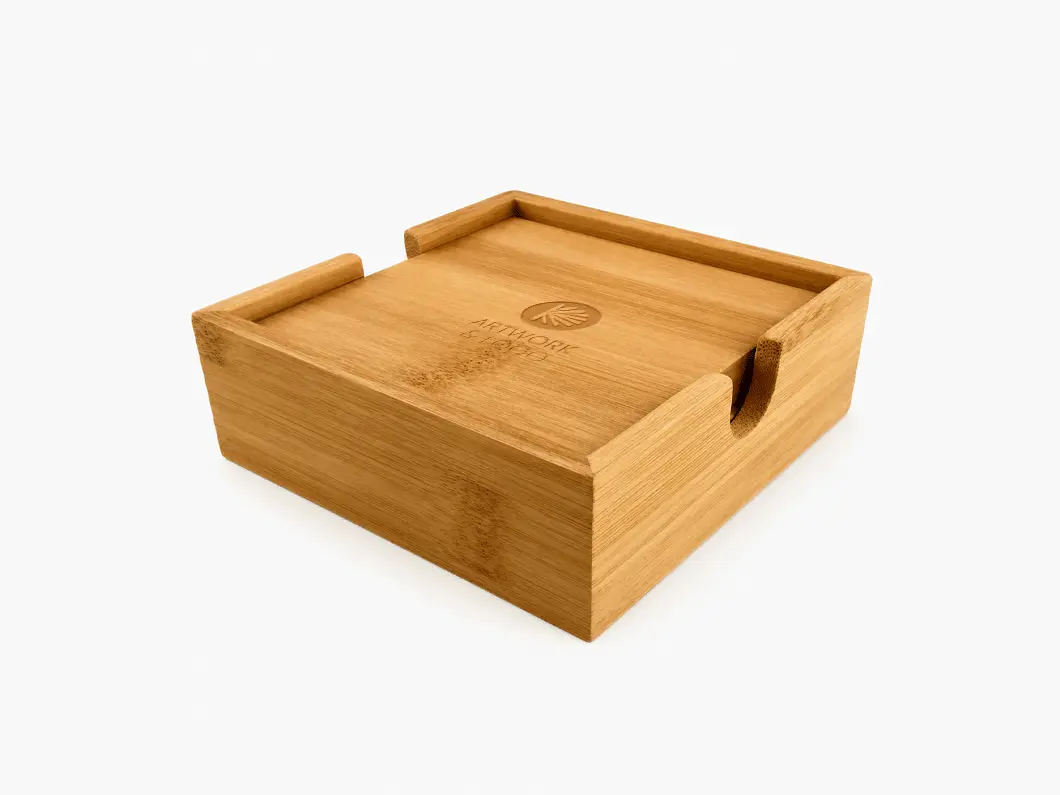 Bamboo Coaster Set