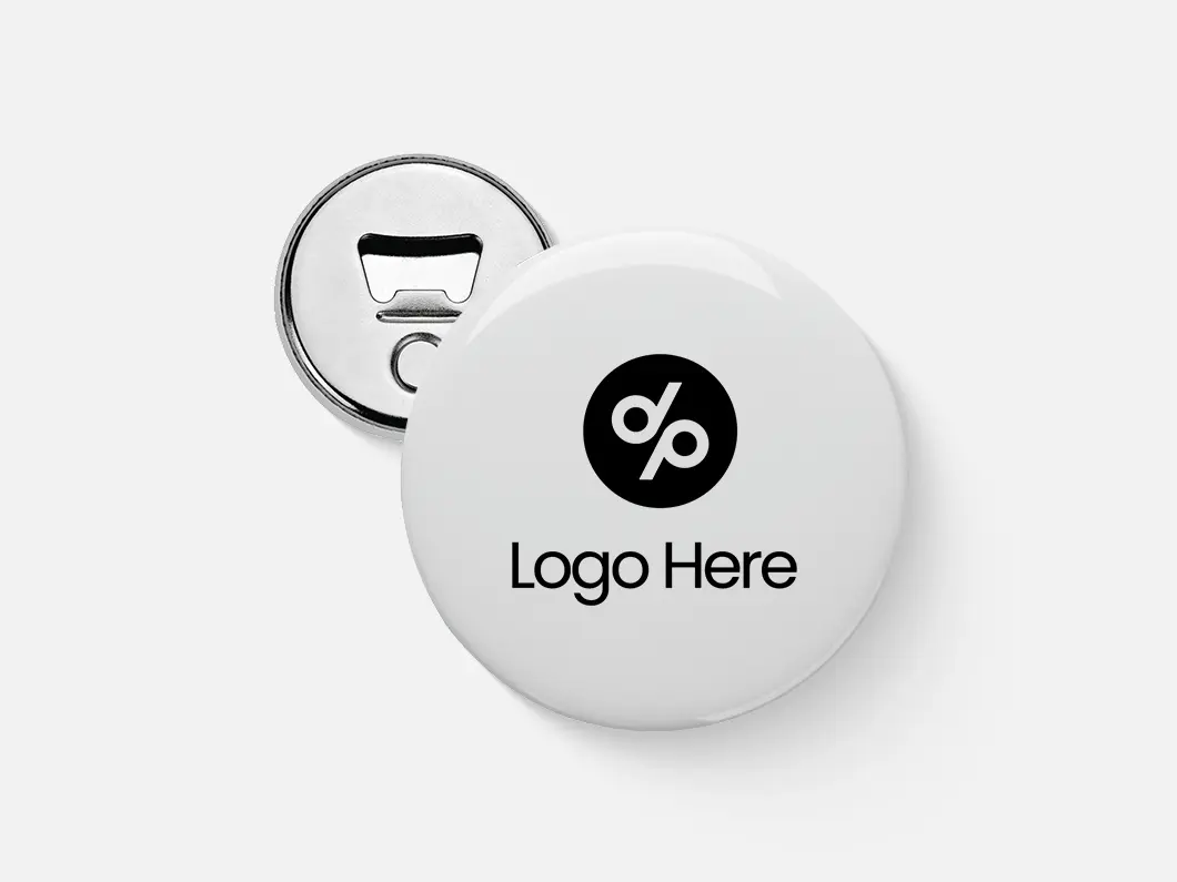 Button Badge Fridge Magnet Bottle Opener - View 4