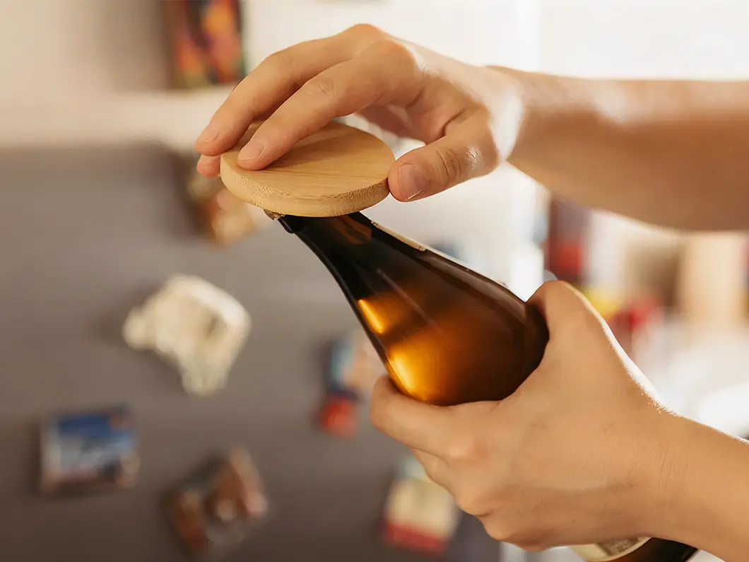 Bamboo Bottle Opener - View 1