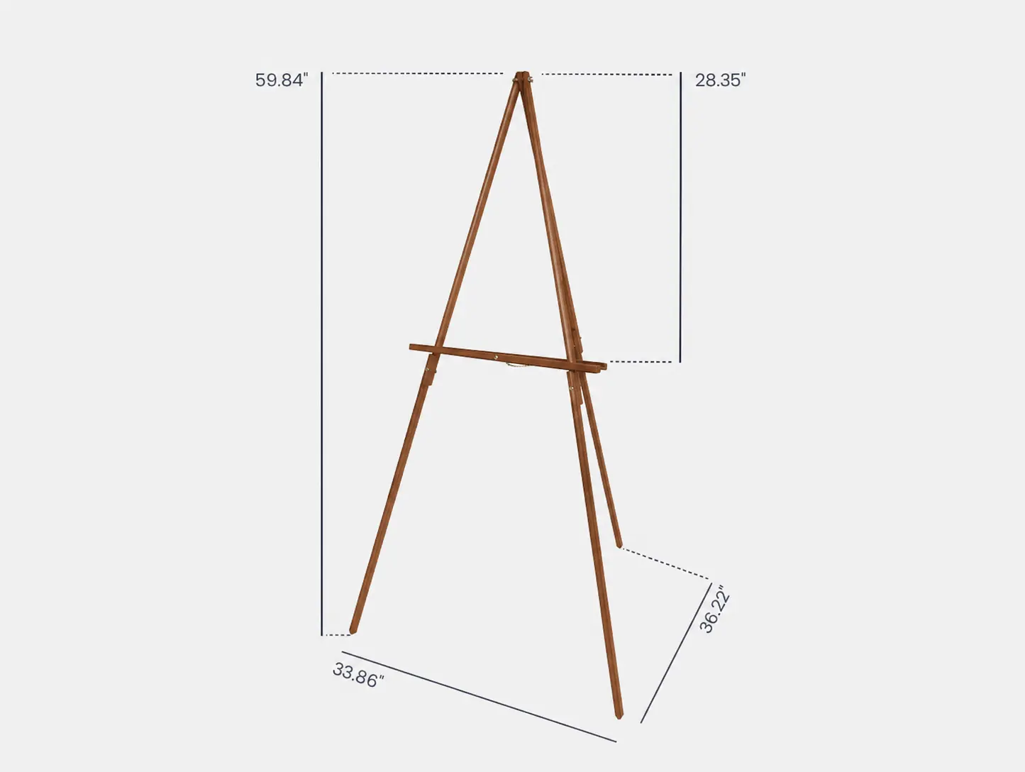 Wooden Easel (Brown) - View 2