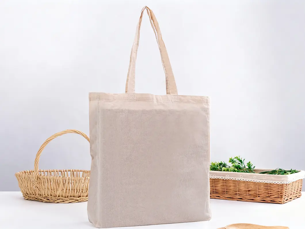 Gusseted 4oz Cotton Tote Bag - View 2
