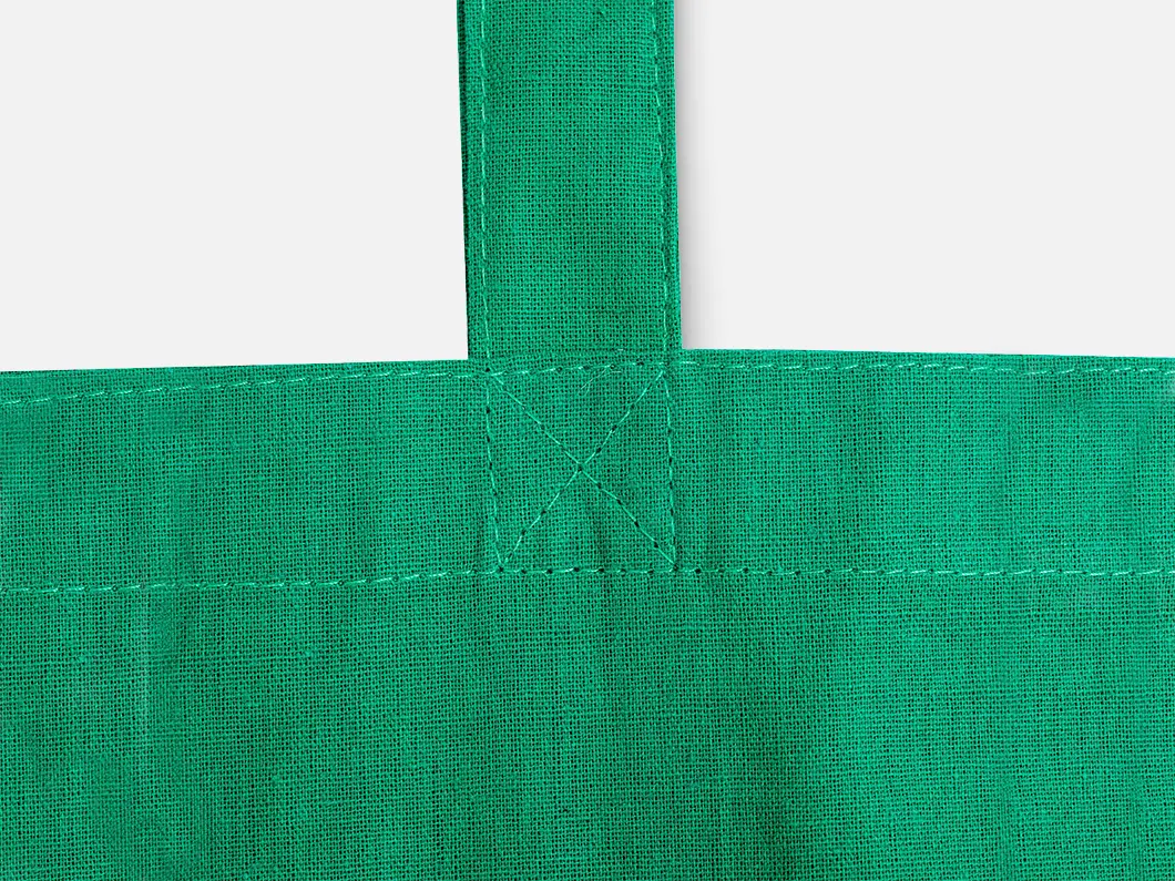 Colored Calico Tote Bag No Gusset - View 3