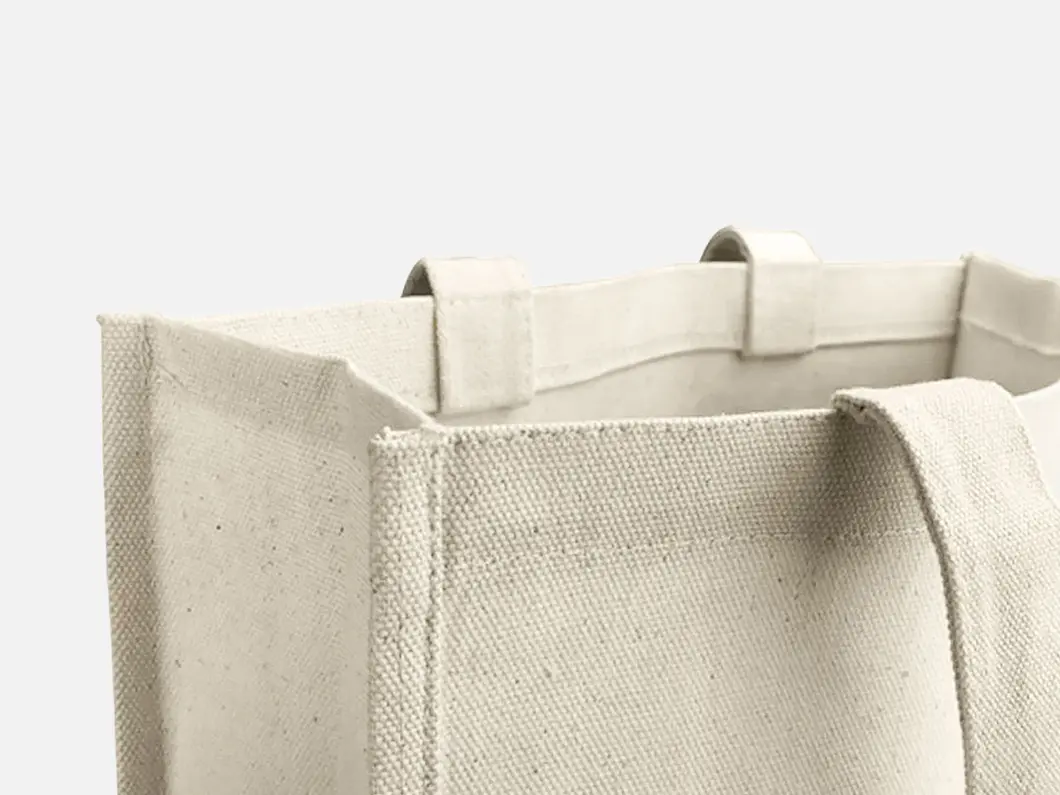 Structured Canvas Tote Bag - View 3