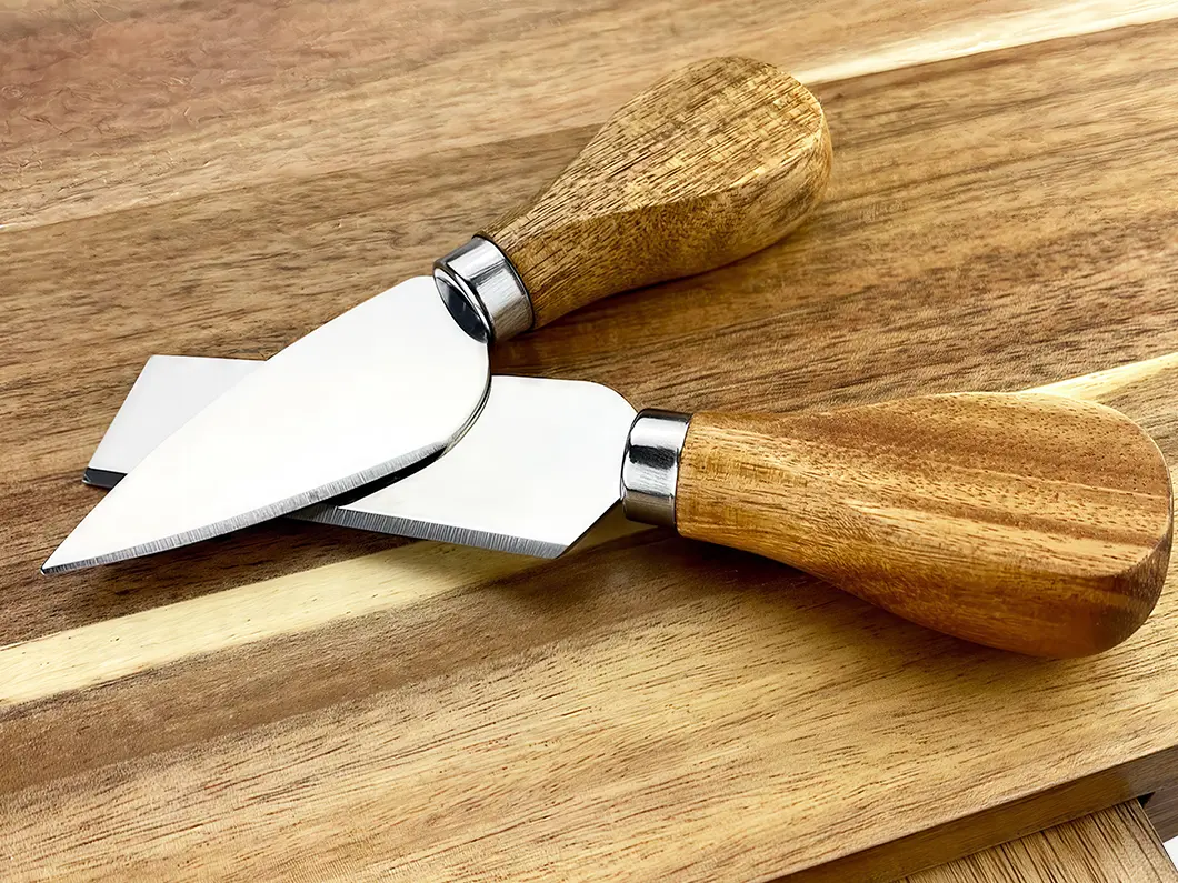 Acacia Cheese Board & Knife Gift Set - View 3
