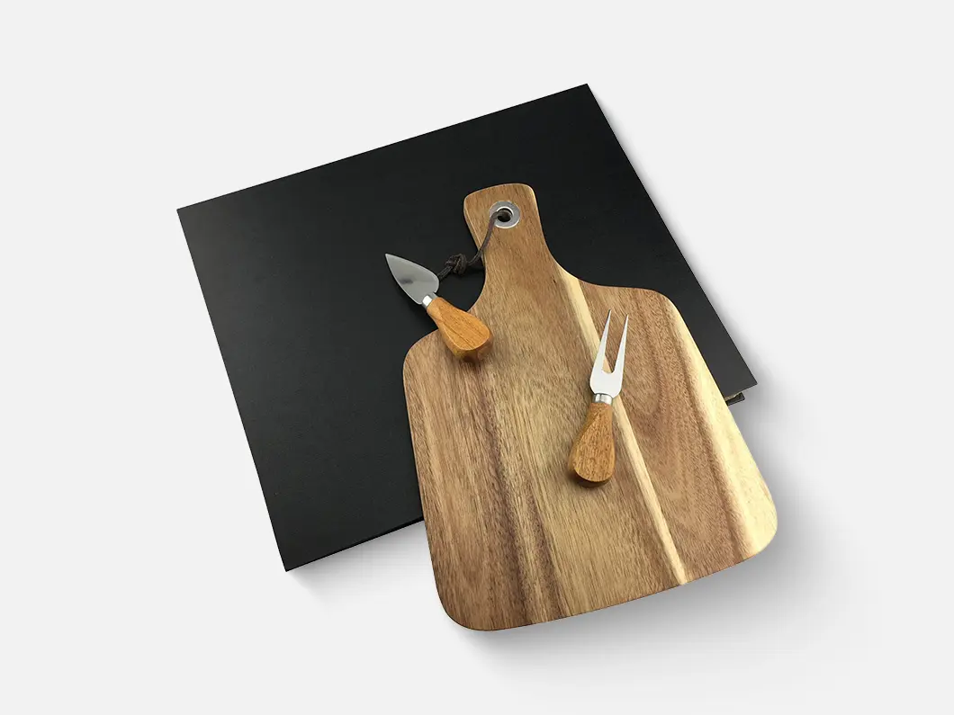 Acacia Cheeseboard and Knife Set - View 1