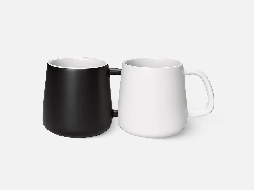 12oz Modern Porcelain Mug with Lid - View 1