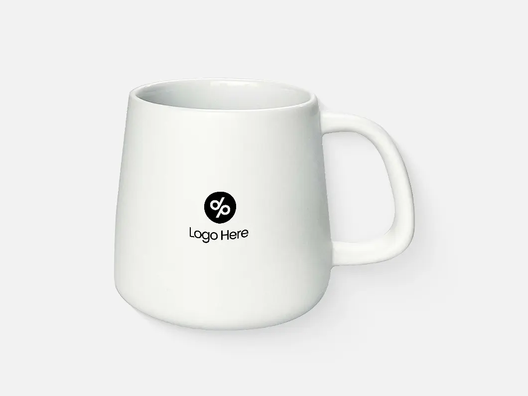 12oz Modern Porcelain Mug with Lid - View 2