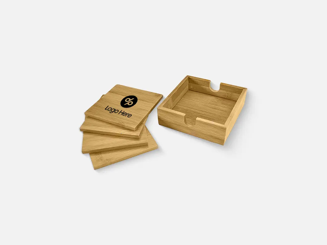 Bamboo Coaster Set