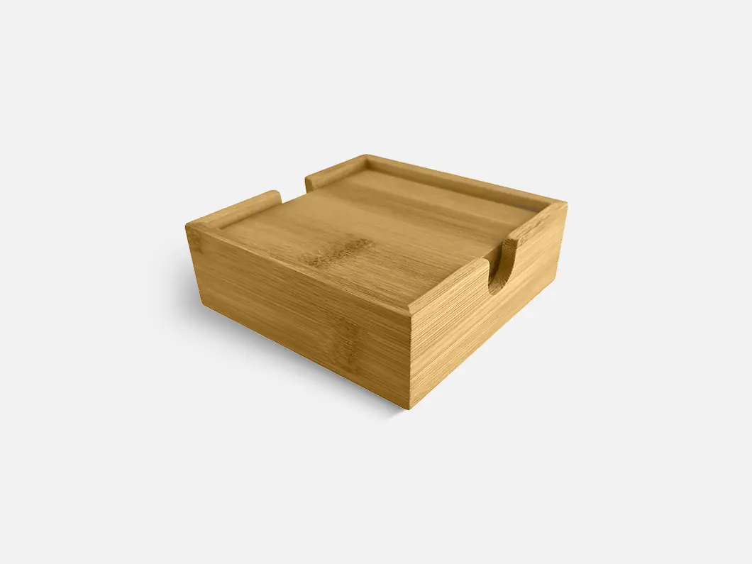 Bamboo Coaster Set - View 1