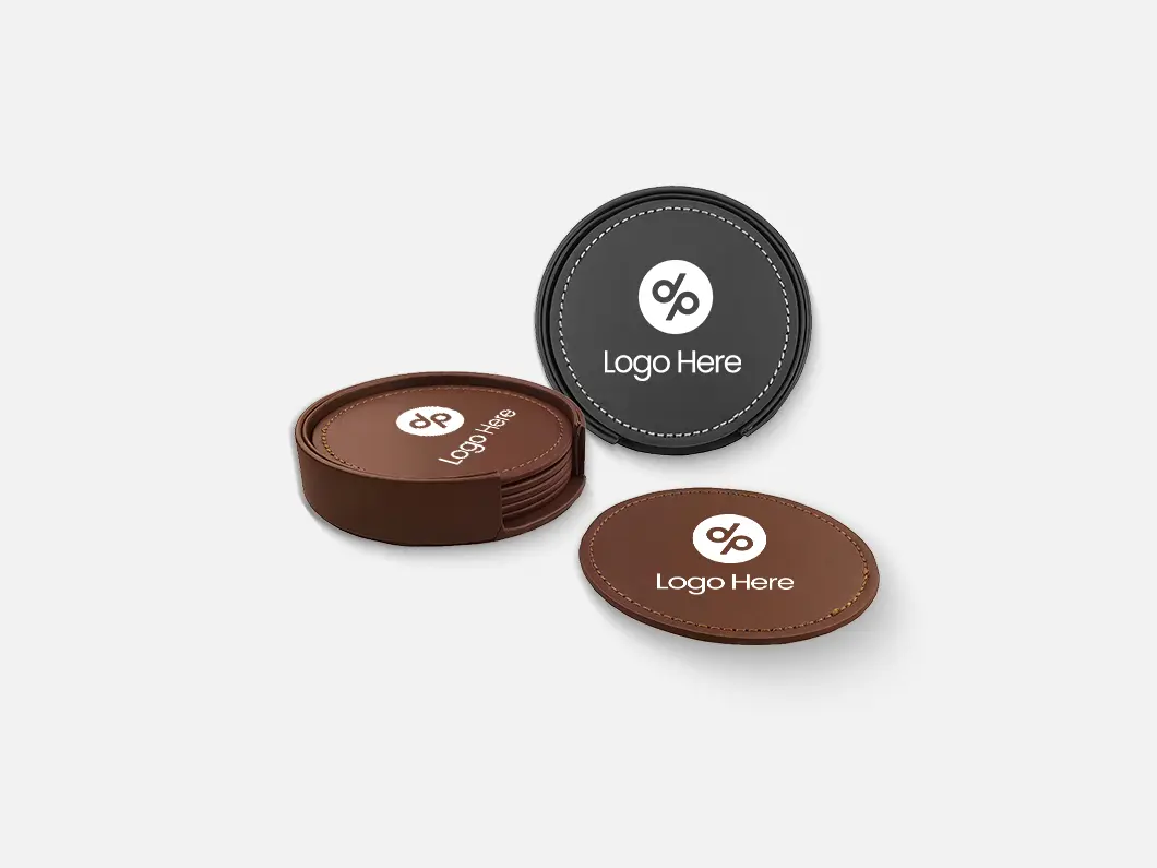 PU Leather Coaster Set