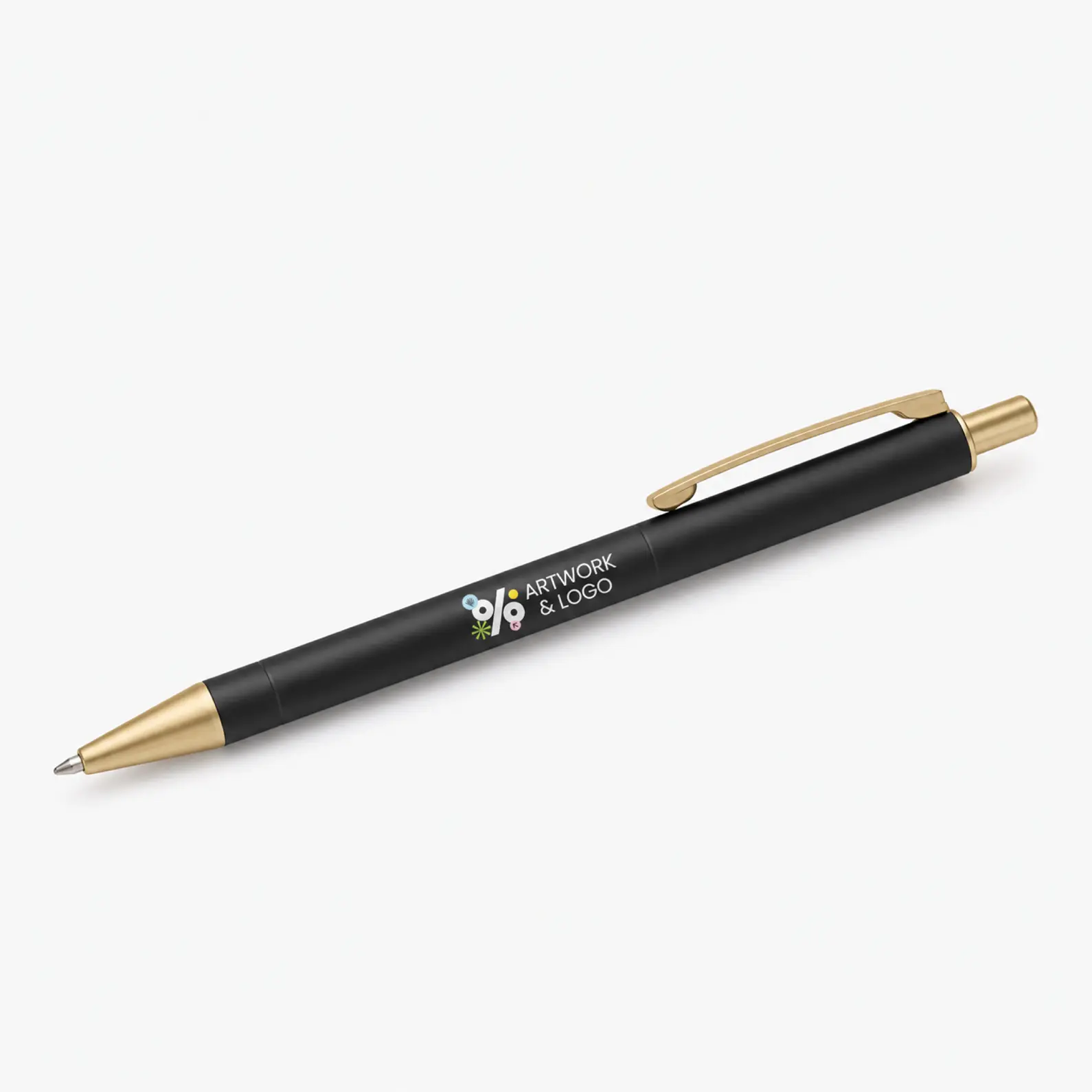 Matte Plastic Click Ballpoint Pen