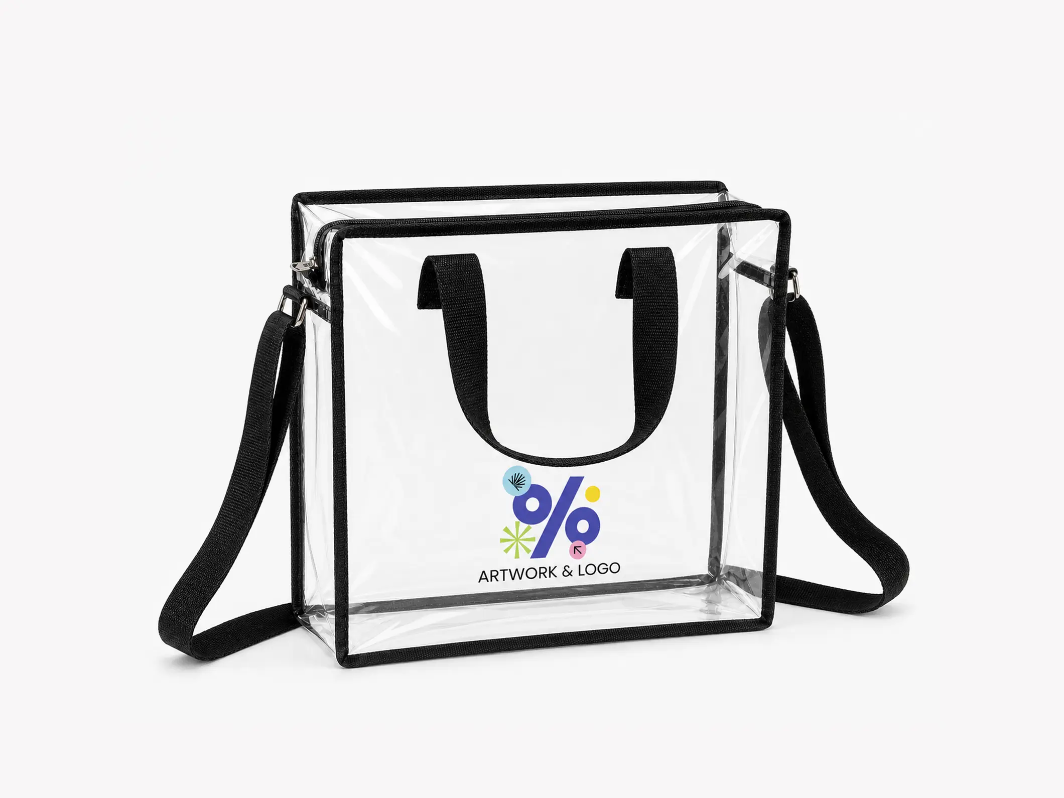 Clear Crossbody Tote Bag