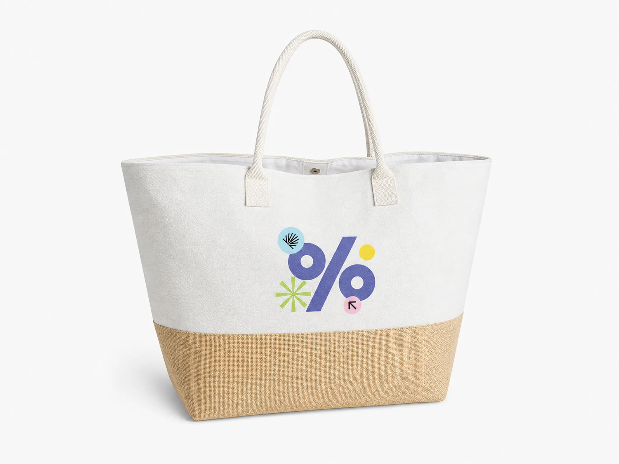 Large Capacity Jute Tote Bag