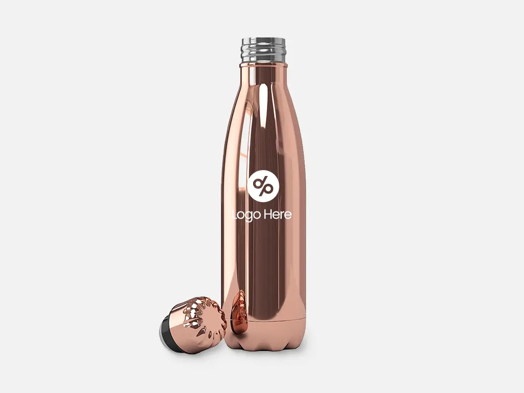 18oz Mirror-Finish Stainless Steel Insulated Water Bottle