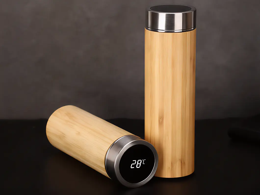 Bamboo 15oz Smart Temperature Vacuum Bottle - View 3