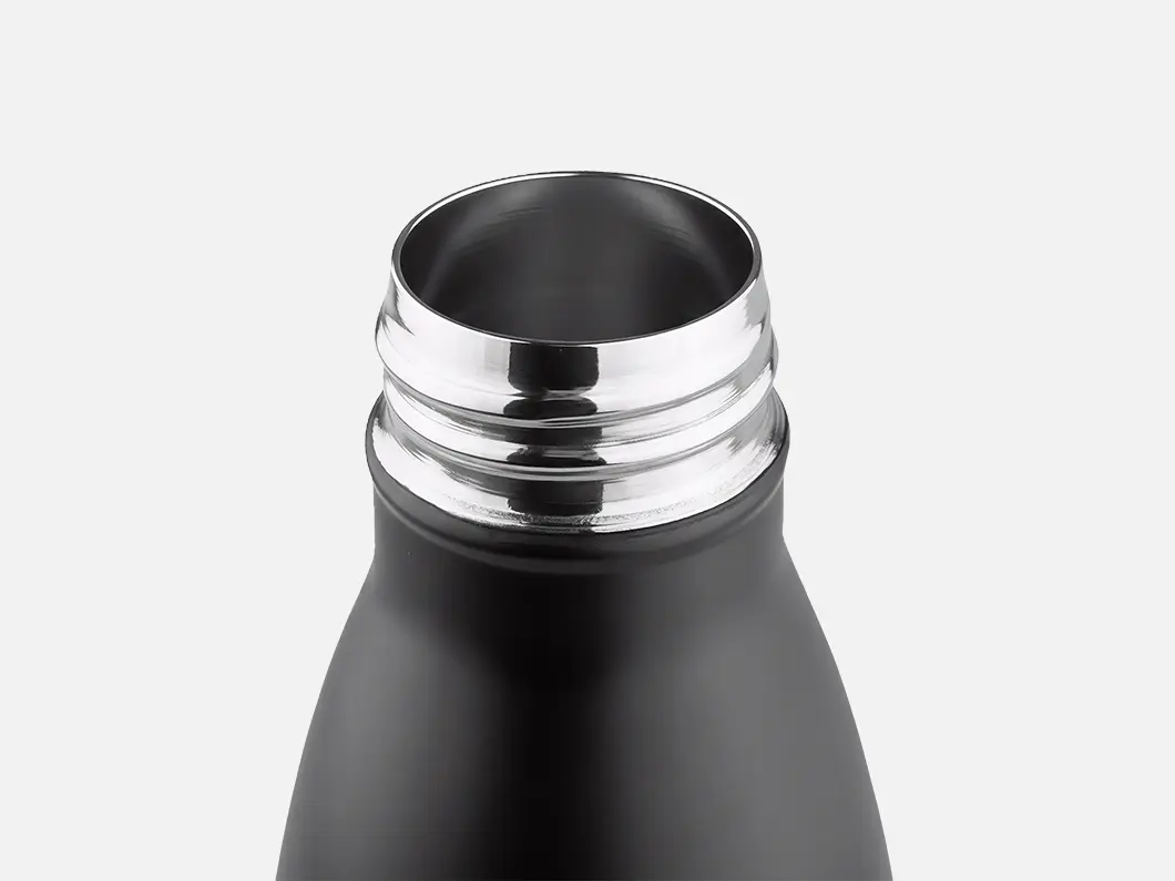 15oz Bamboo Wrap Vacuum Insulated Stainless Steel Water Bottle with Foldable Handle - View 4