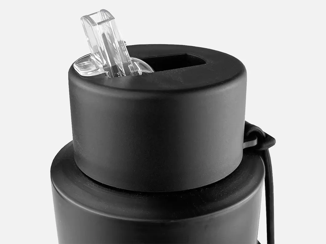 34oz Vacuum Insulated Straw Bottle with Silicone Carry Loop - View 3