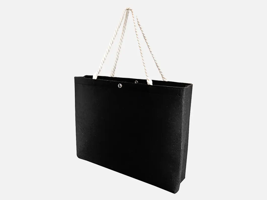 Felt Rope Handle Tote Bag - View 2