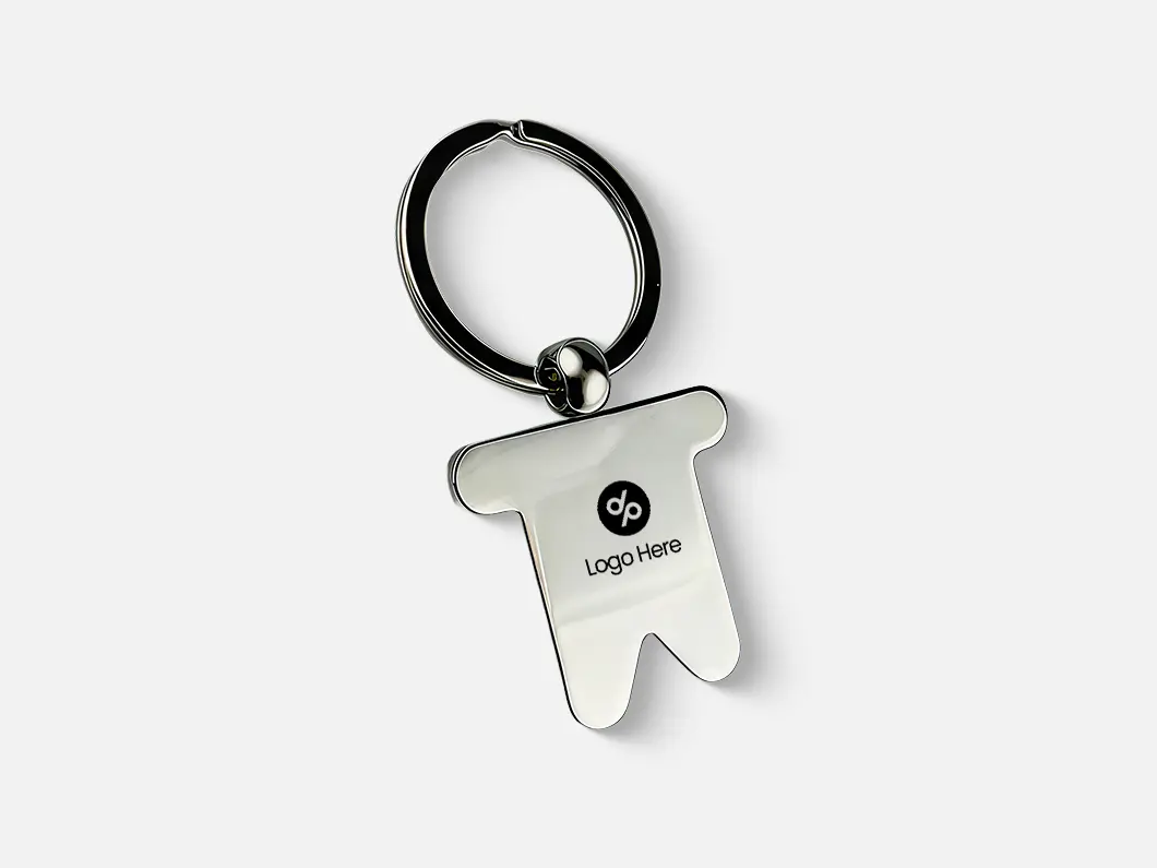 Little Man-Shaped Metal Keychain - Overview
