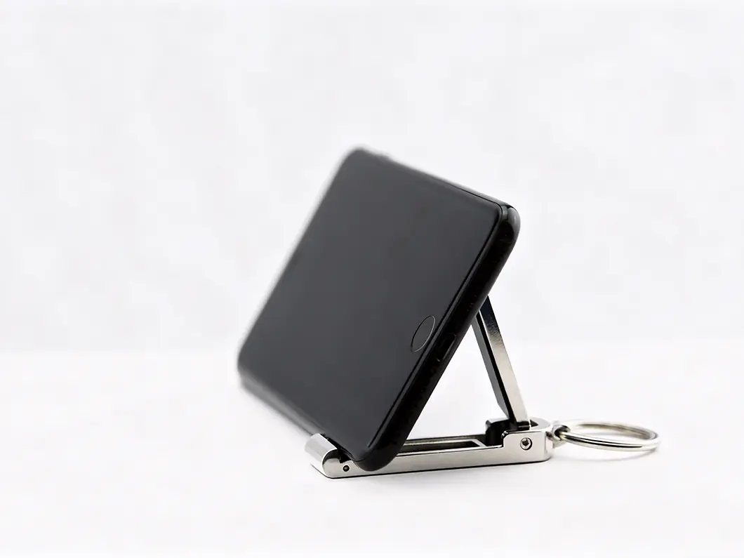 3-in-1 Phone Stand and Bag Hanger Keychain - View 2