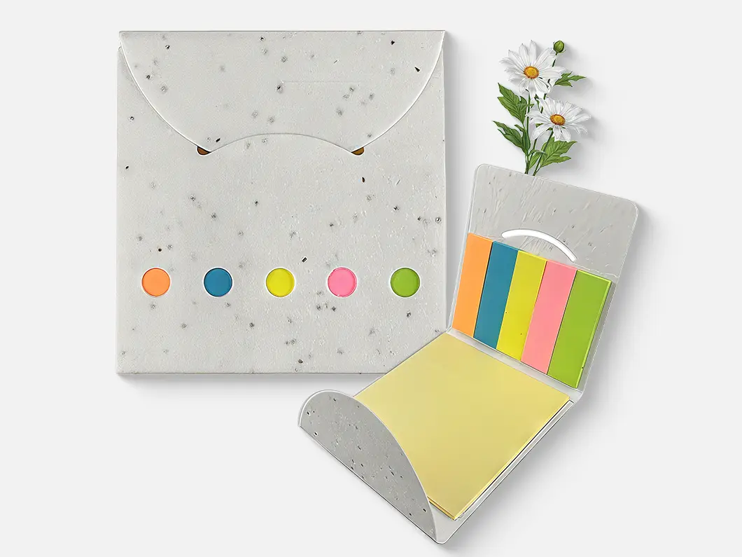 Plantable Seed Paper Sticky Note Pad - Overview