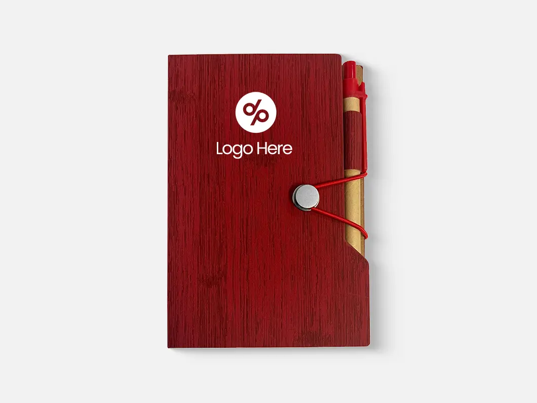 Faux Wood Grain Notepad Organizer Set - View 4