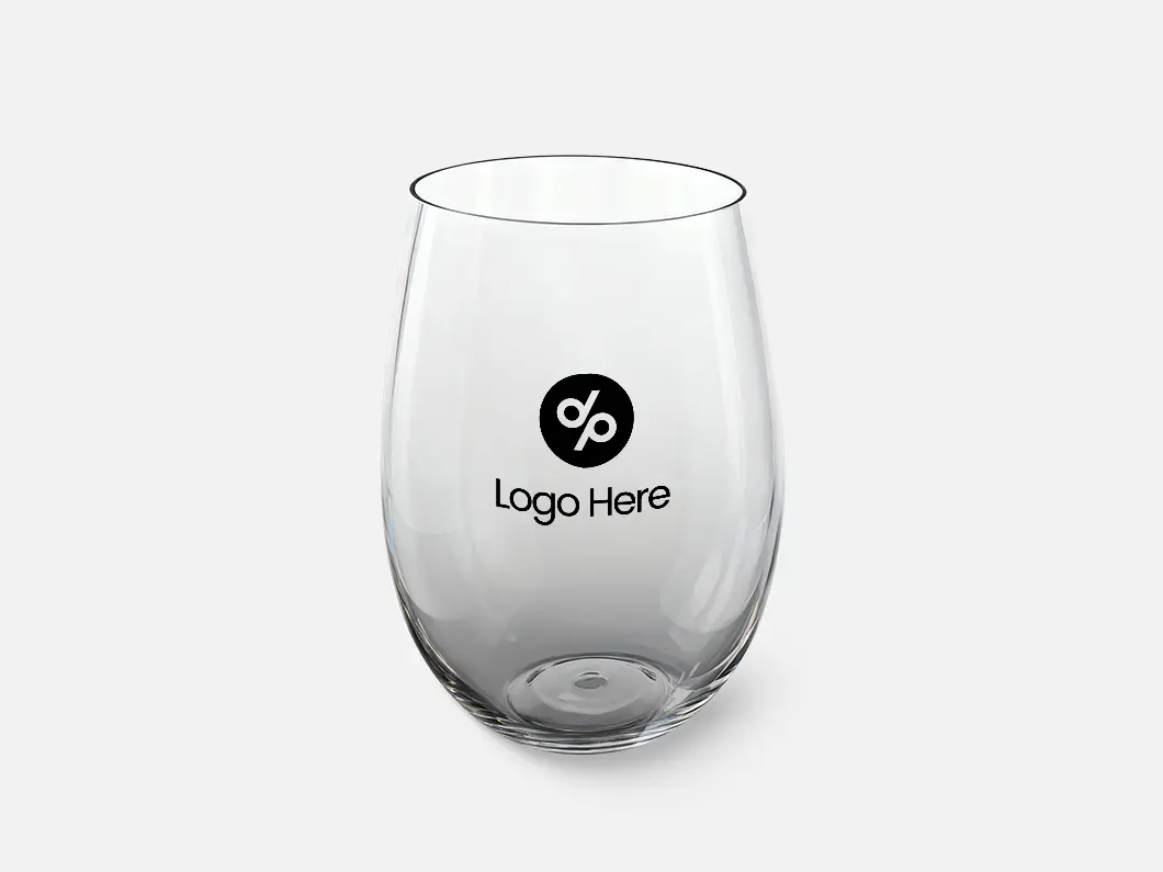 16oz Clear PET Stemless Wine Glass