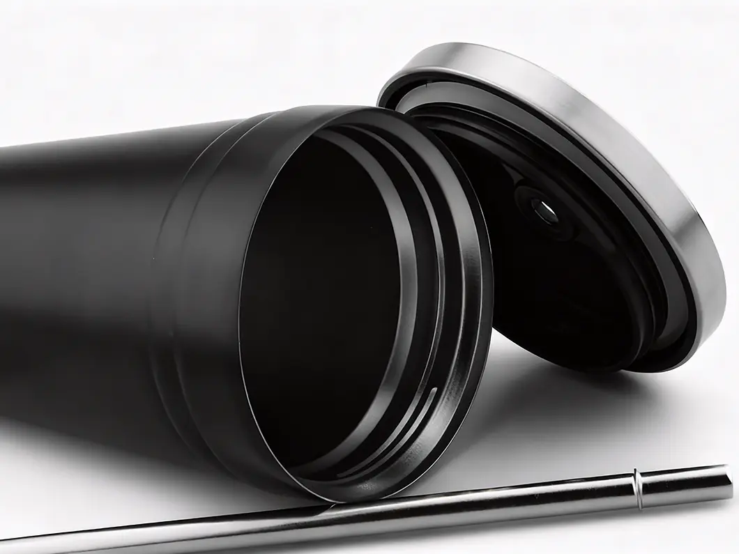 17oz Stainless Double-Wall Straw Tumbler - View 2