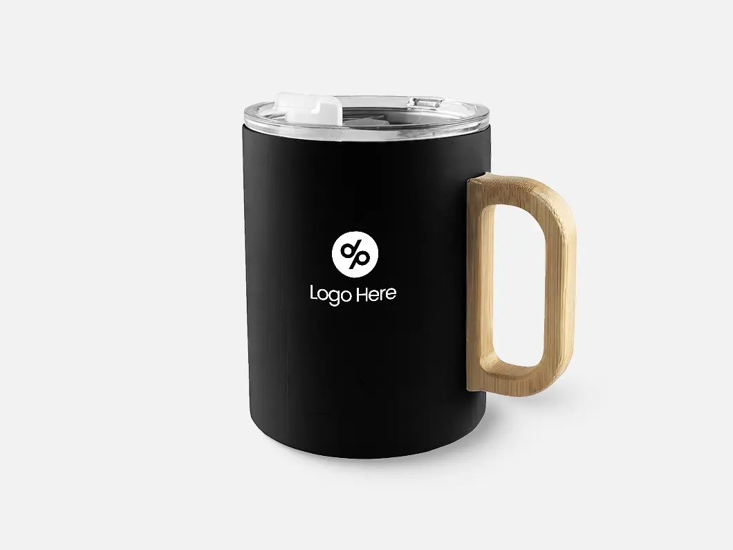 Bamboo Handle 12oz Mug - View 3