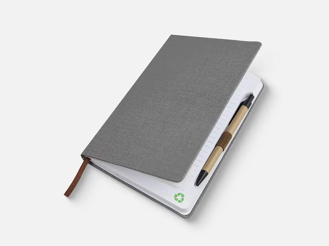 Textured PU Notebook with Elastic Band - Overview