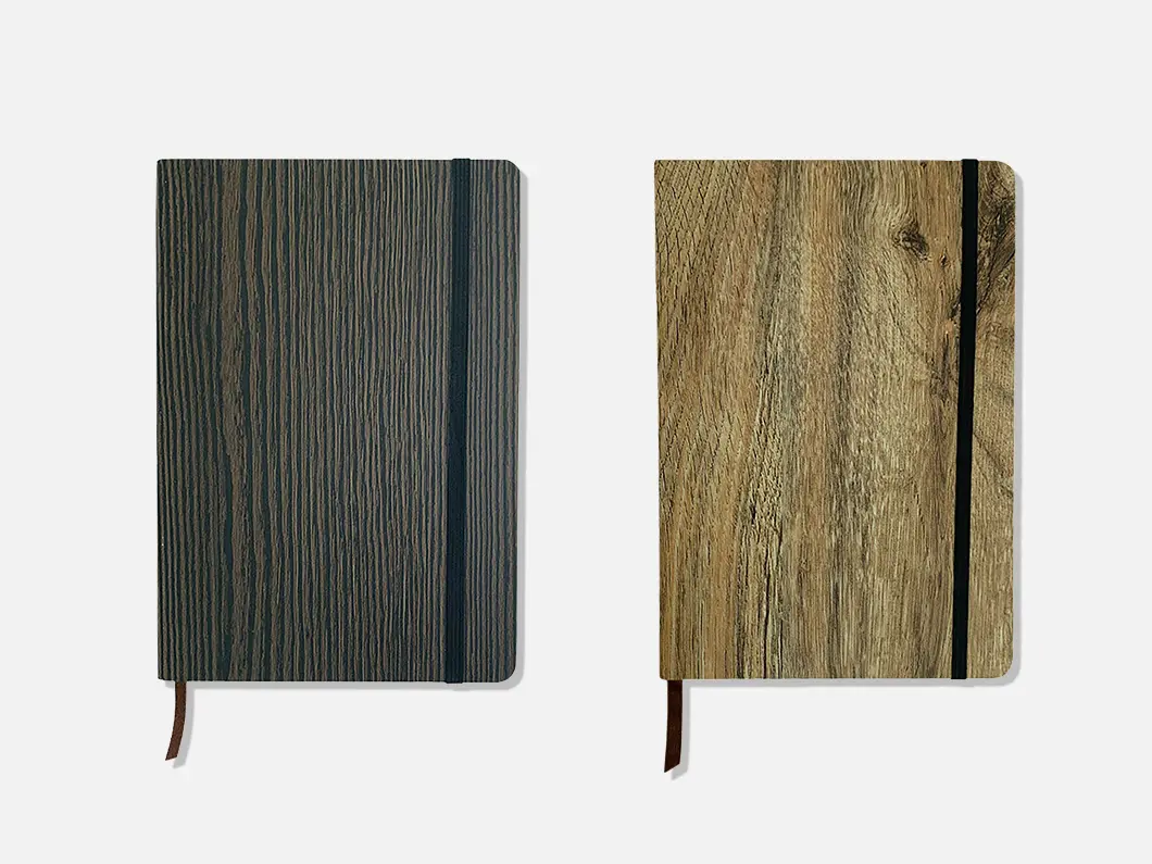 Wood Grain Hardcover Journal - View 2