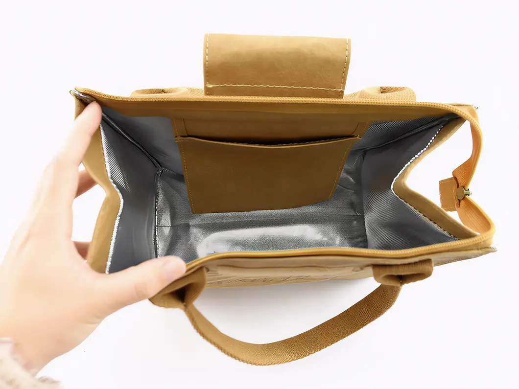 Kraft Paper Thermal Lunch Bag - View 2