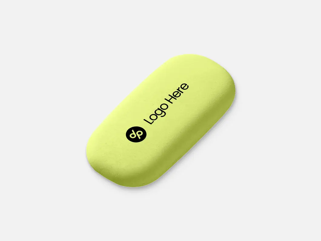 Oval White Eraser