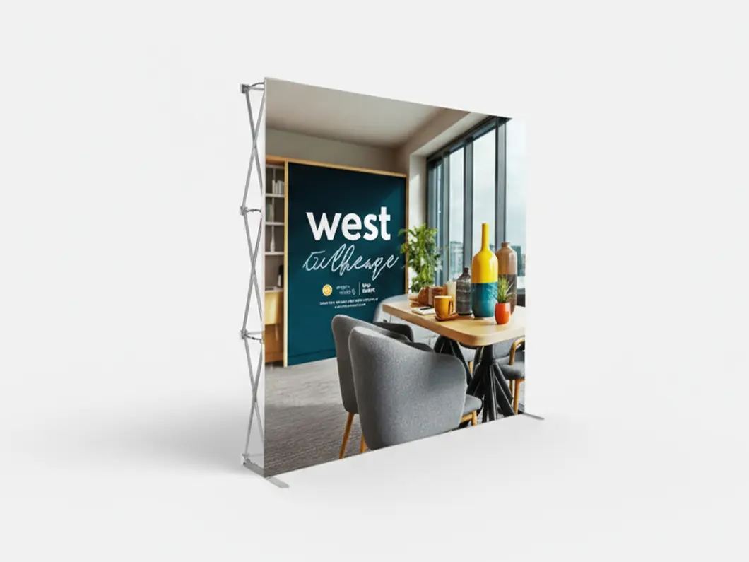 Straight Fabric Pop-Up Displays