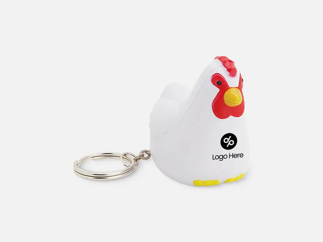 Rooster Stress Reliever Keychain