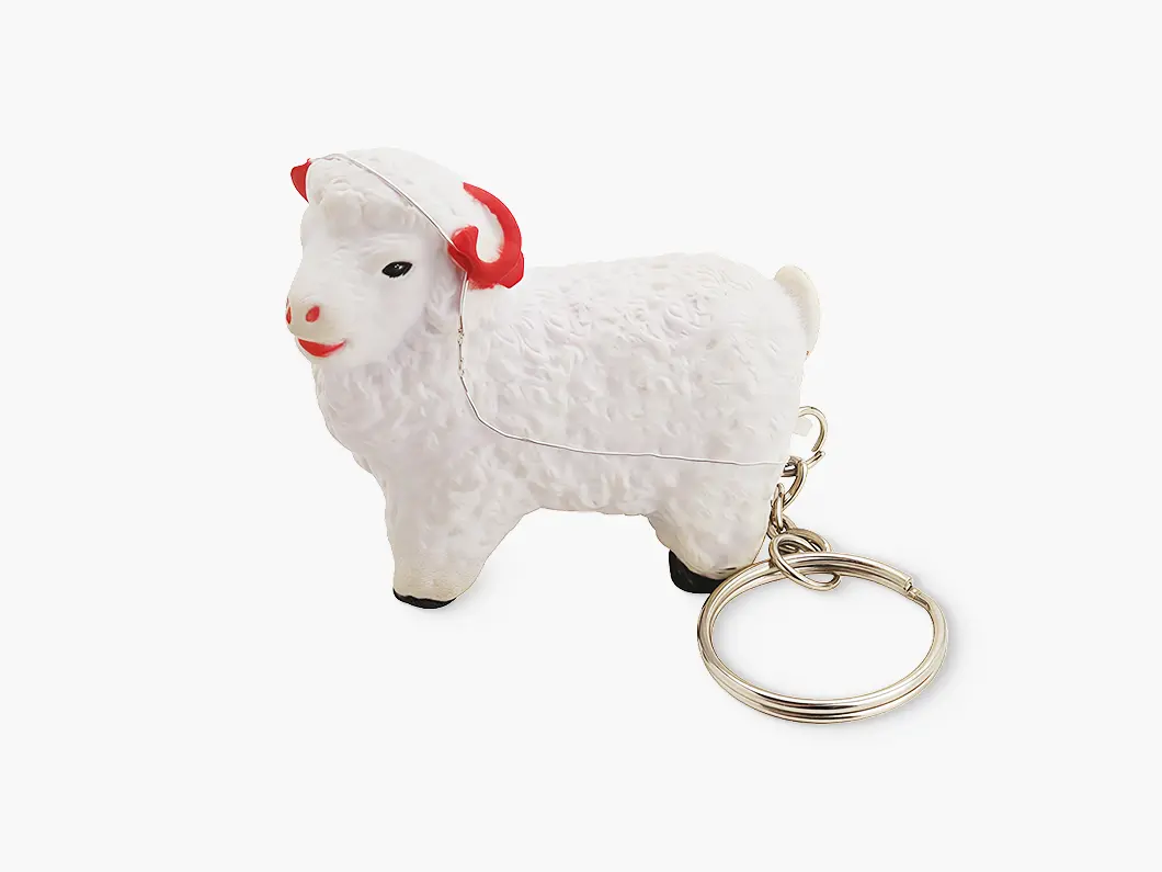 Sheep Stress Reliever Keychain - Overview