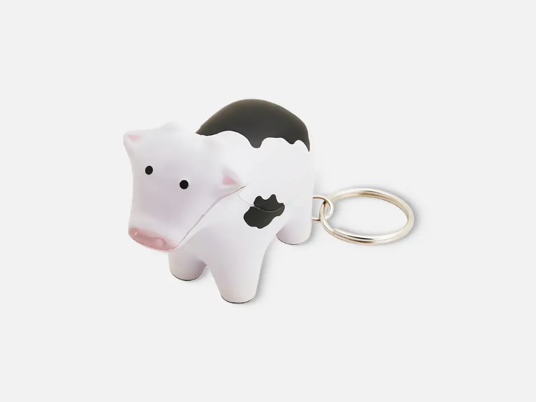 Cow Stress Reliever Keychain