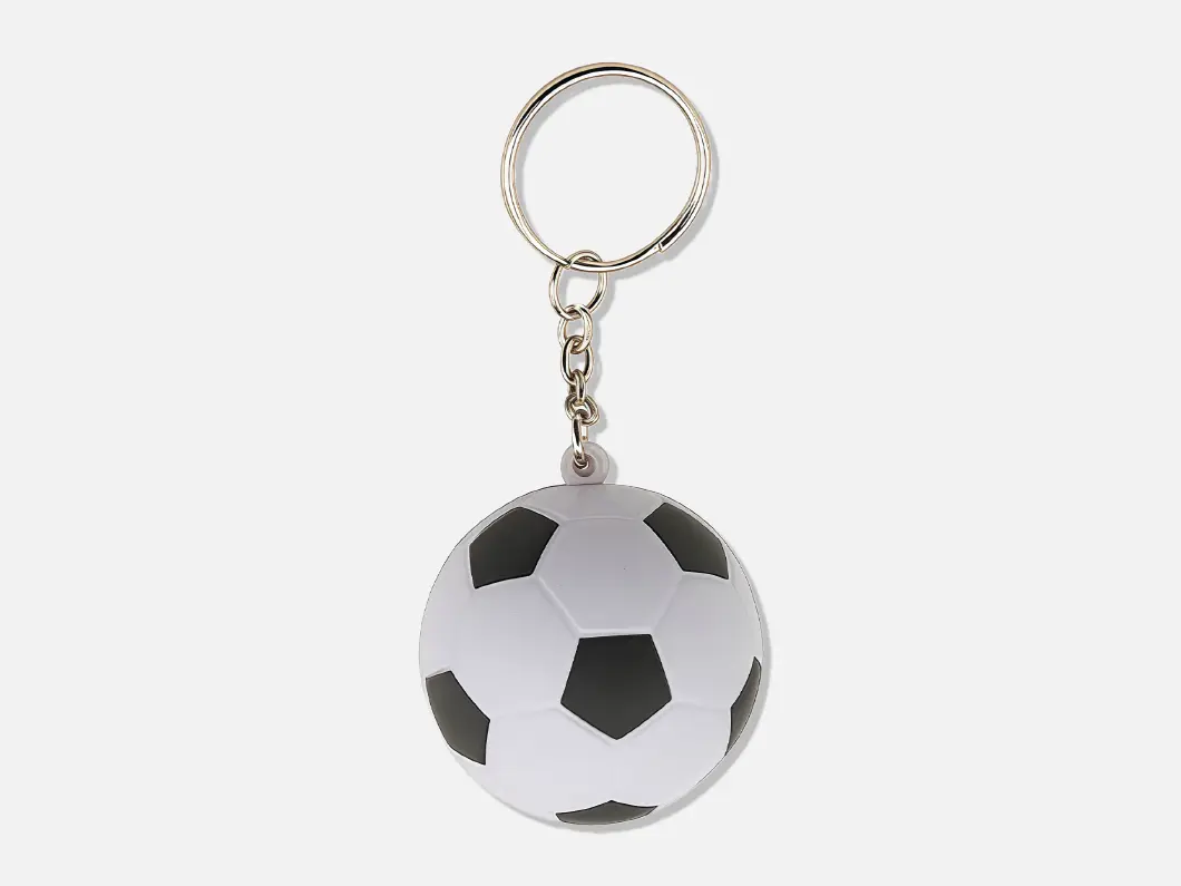 Soccer Ball Stress Reliever Keychain - View 1