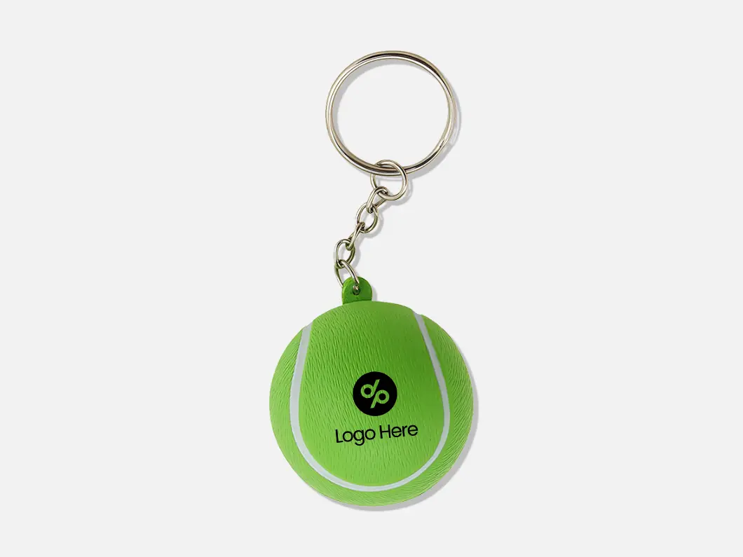 Tennis Ball Stress Reliever Keychain