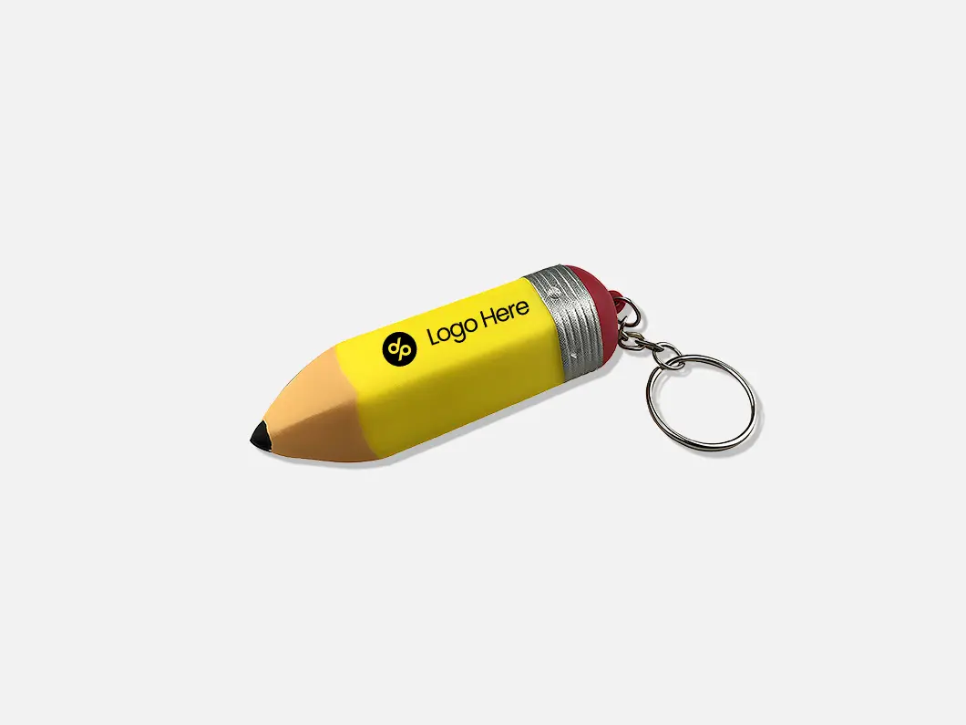 Pencil Stress Reliever Keychain