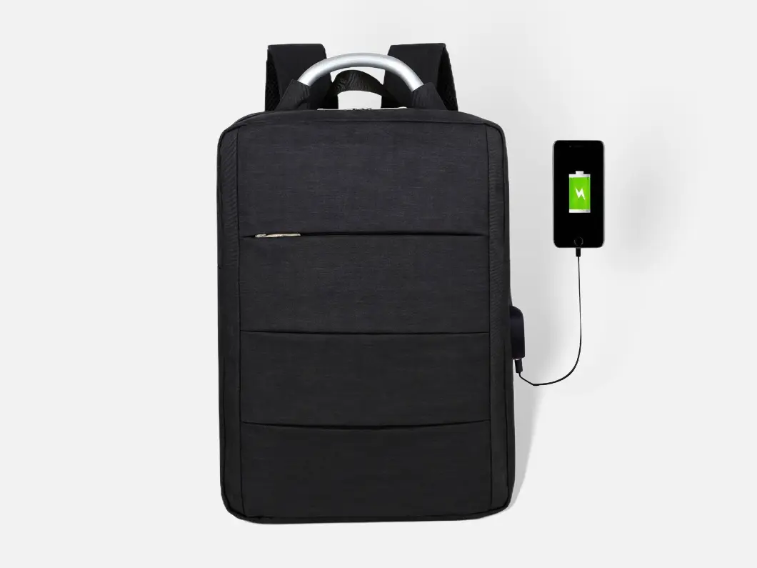 Business Laptop Backpack with USB Charging - View 3