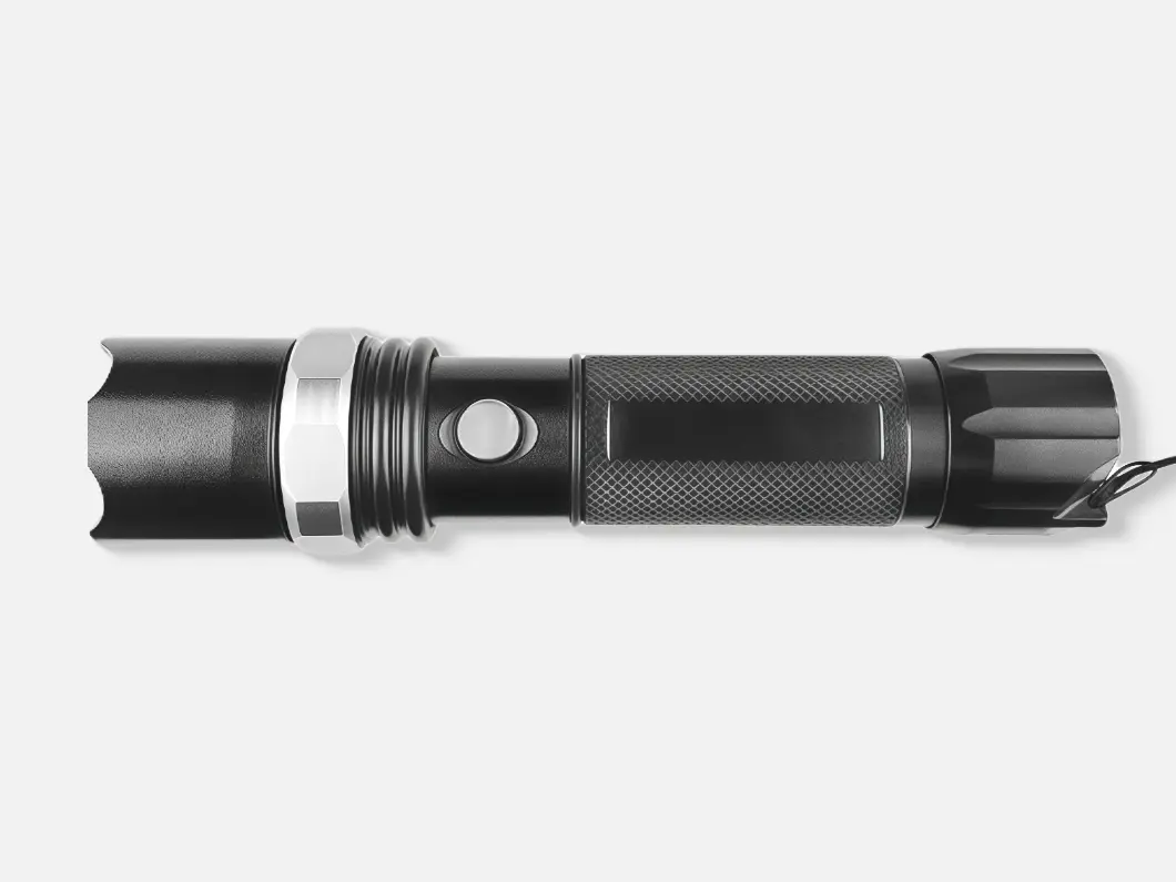 Aluminum LED Flashlight with 3 Lighting Modes - View 2