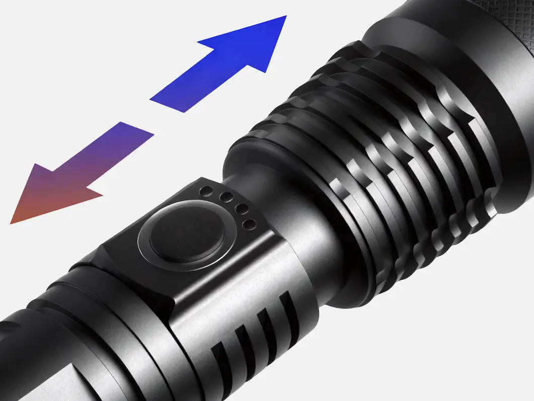 High-Power LED Flashlight - View 2