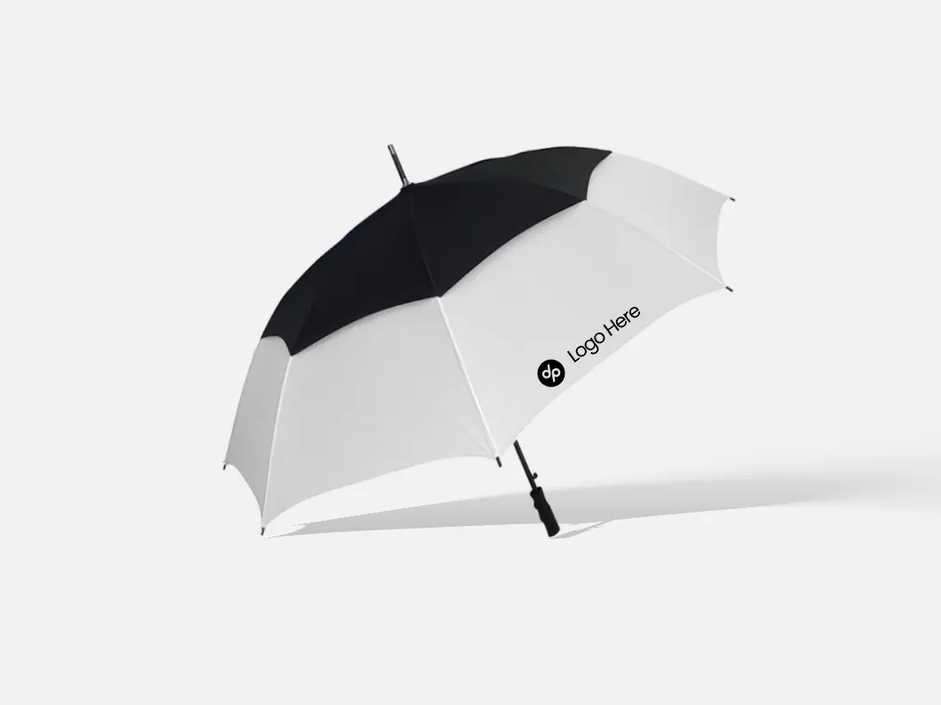 Reinforced Dual-Panel Windproof Umbrella
