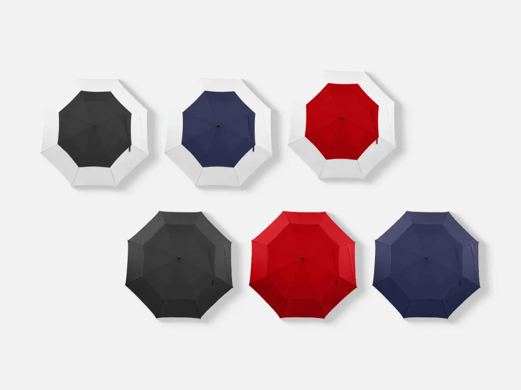 Reinforced Dual-Panel Windproof Umbrella - View 1