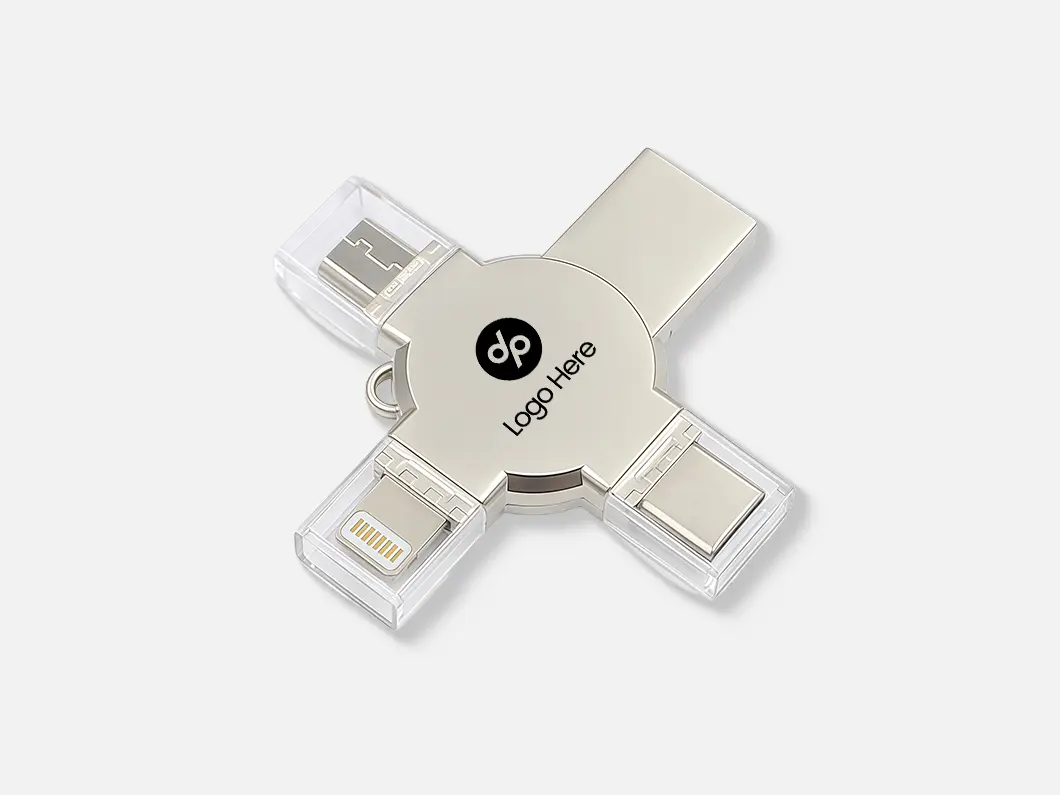 4-in-1 USB 2.0 Multi-Interface Flash Drive - View 3