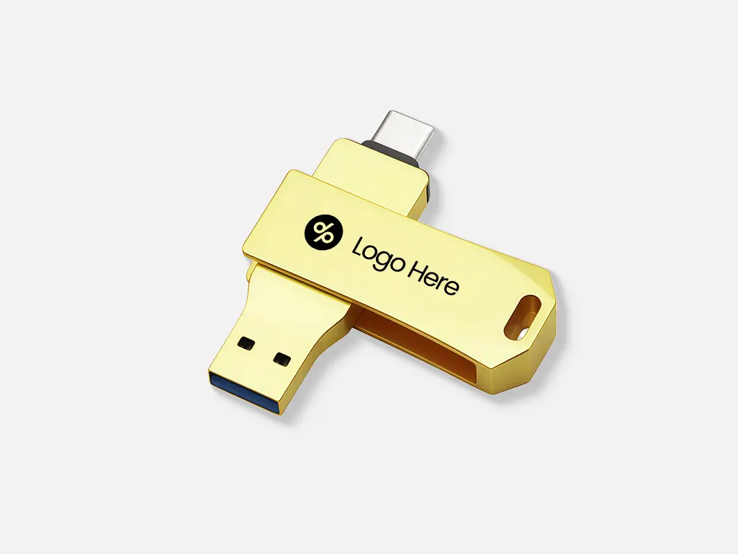 Metal Dual-Interface USB 2.0 Flash Drive