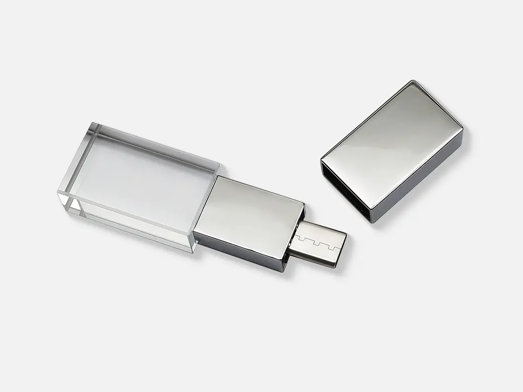 Metal USB 3.0 Flash Drive with Clear Cap - Overview