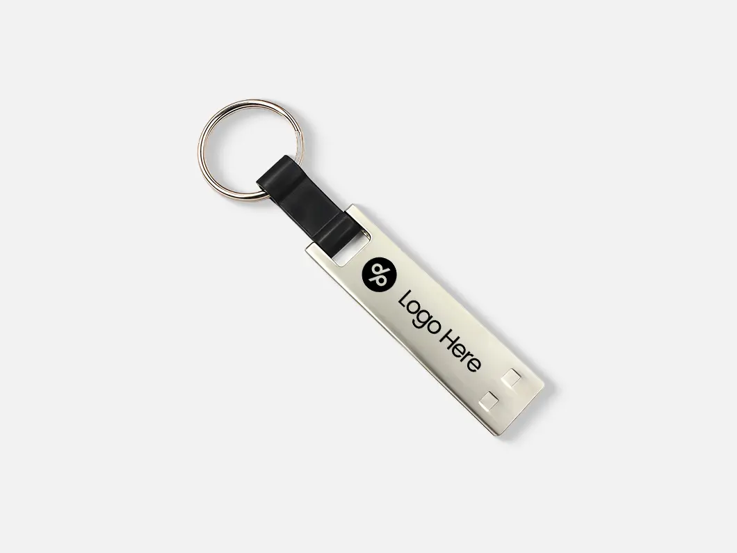 Metal USB 2.0 Flash Drive Keychain